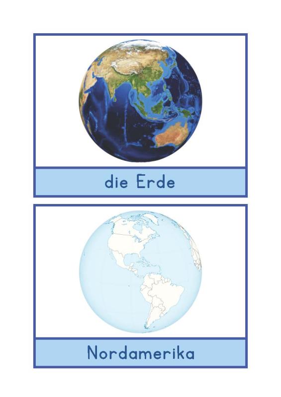 Kontinente zum Ausmalen Deutsch