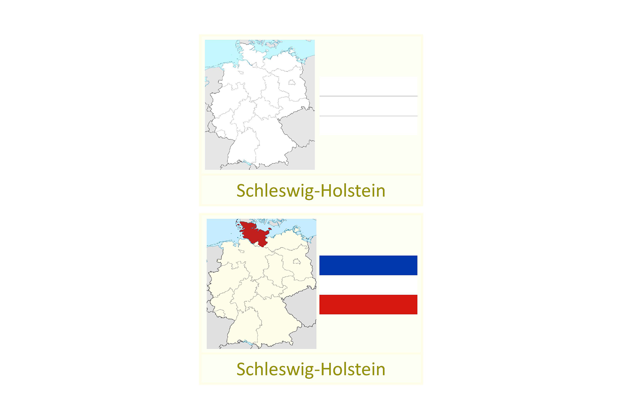 Fichero de trabajo sobre los estados federados de Alemania y sus banderas, Español