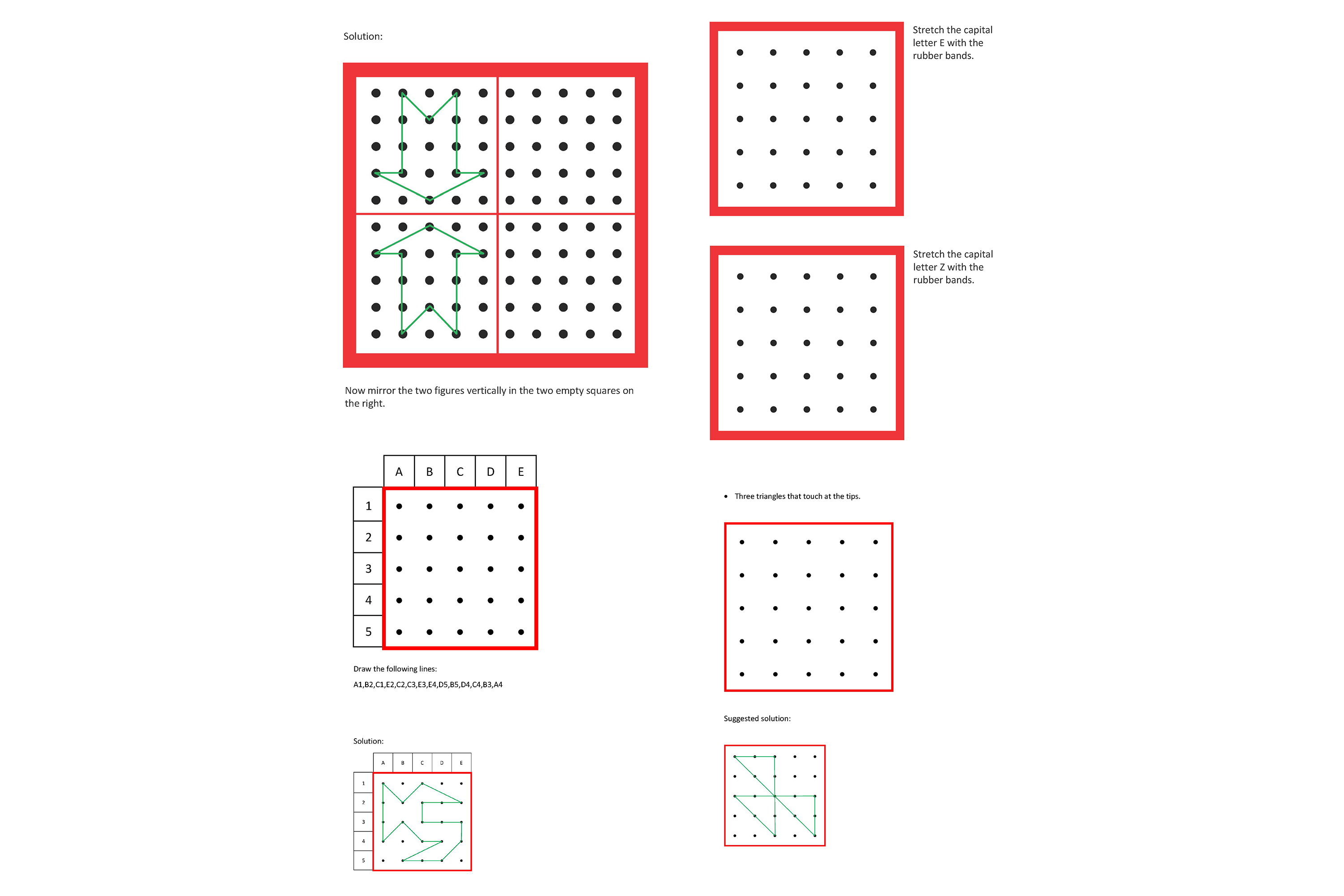 Geoboard work file, English