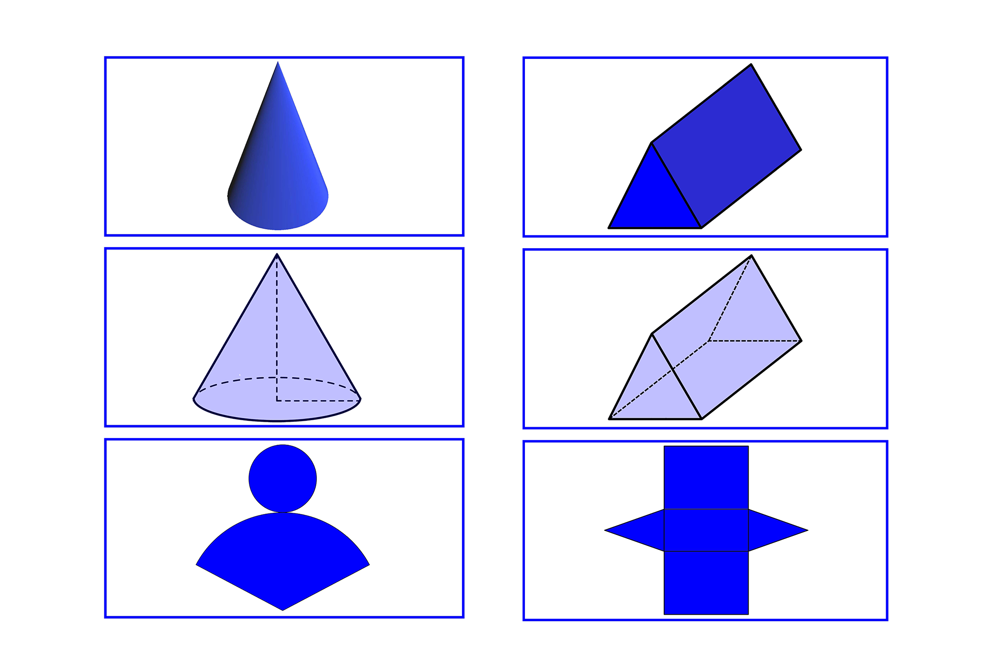 Three-dimensional geometrical shapes, English