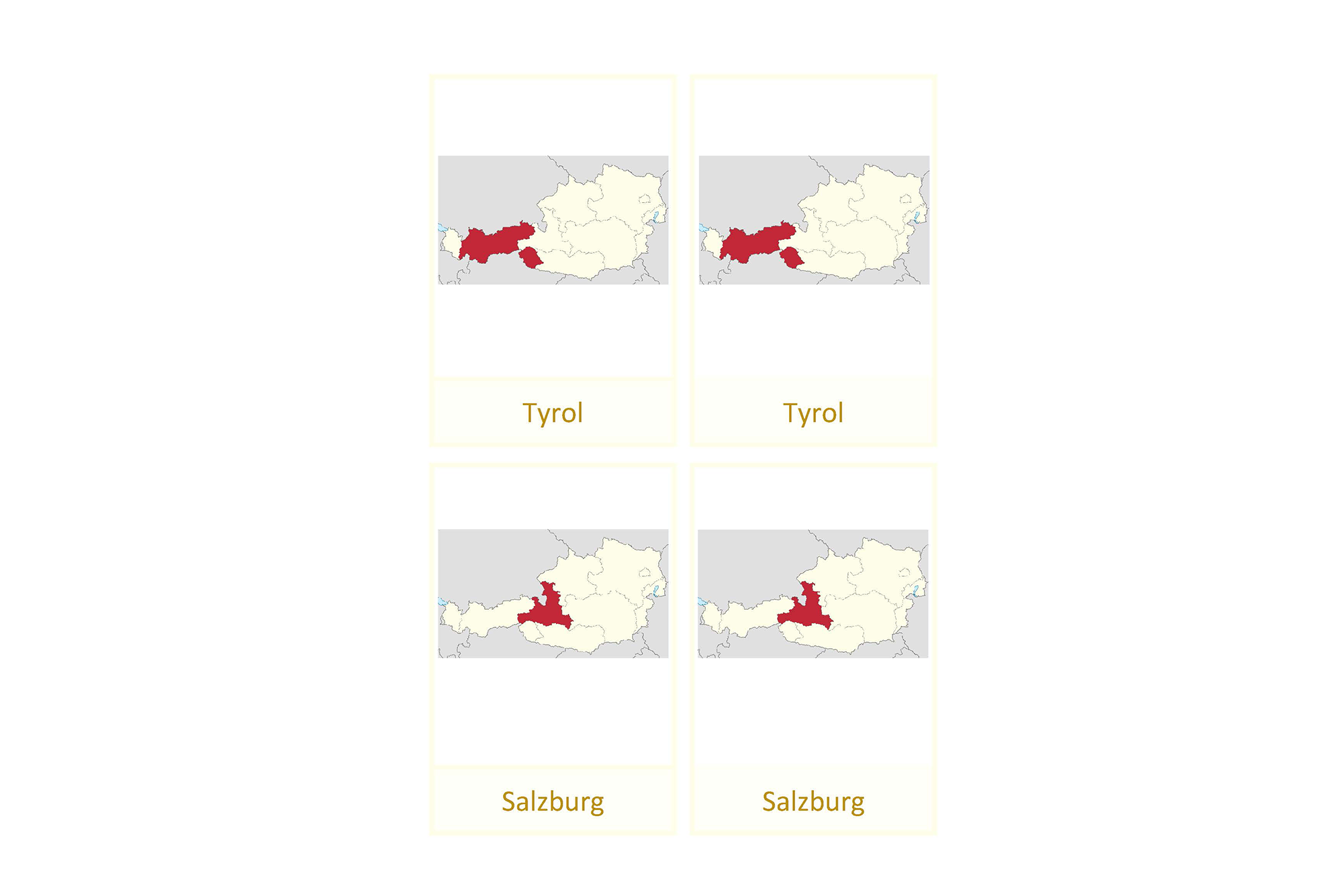 States of Austria, English