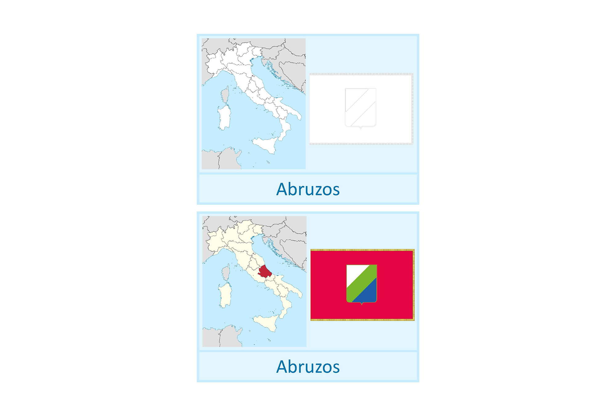 Ficha de trabajo: Regiones de Italia, Español