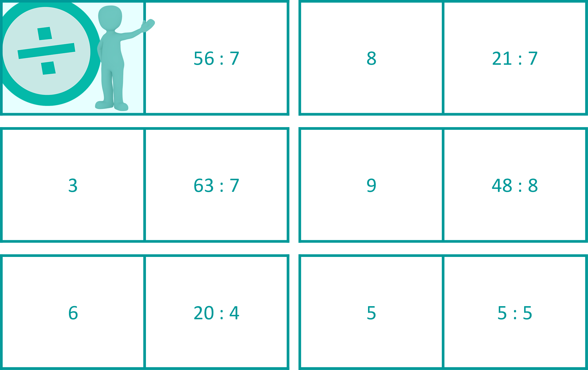 Loop cards: mixed divisions