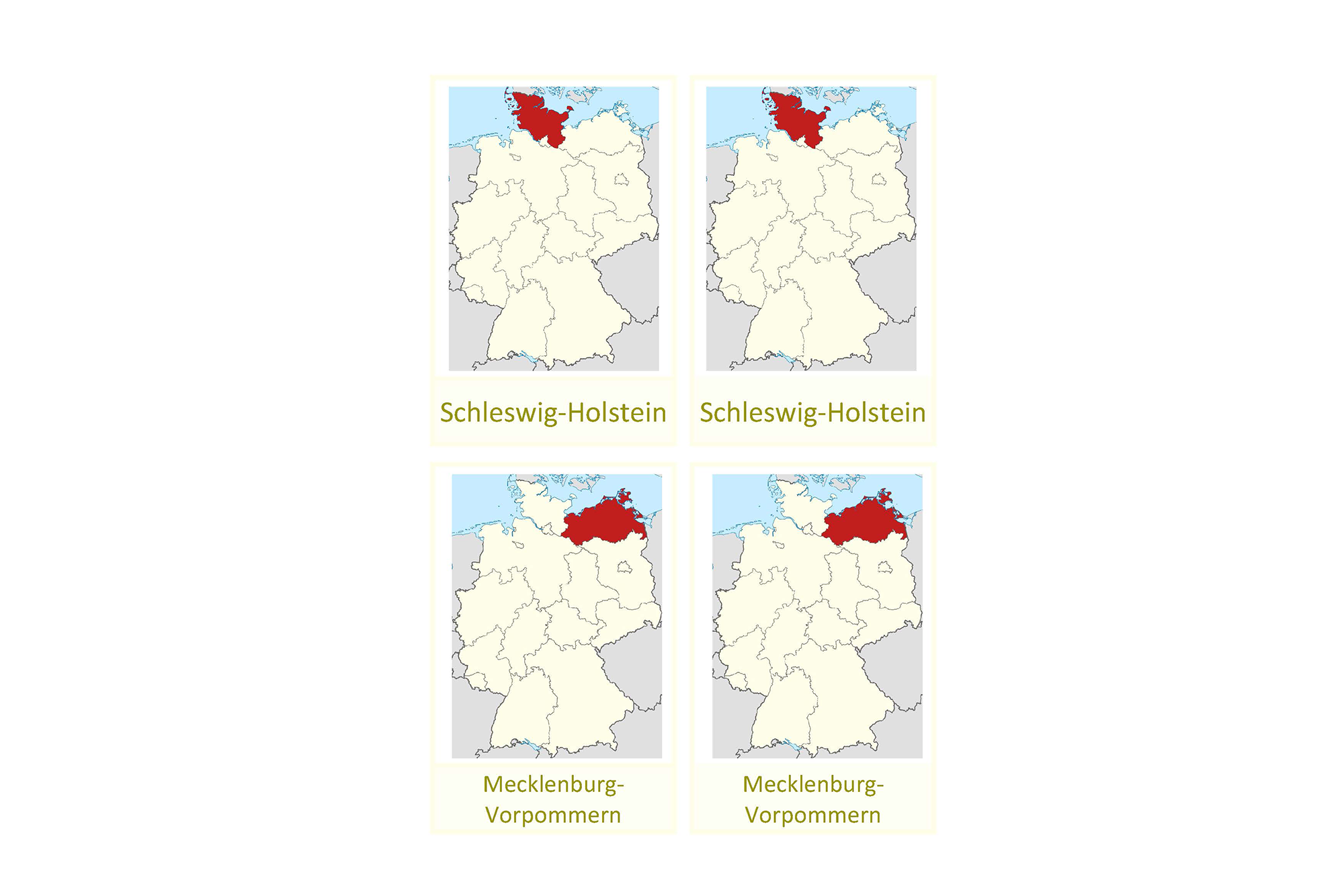 german federal states, English